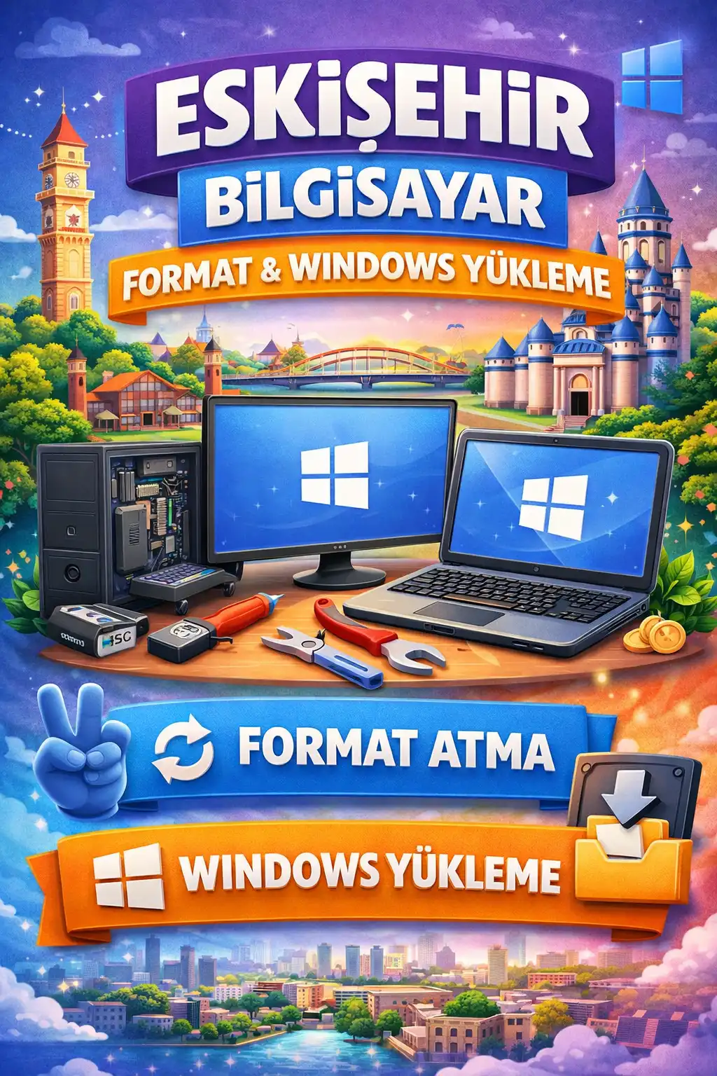 Eskişehir Format Atan Yerler: Bilgisayarınızı İlk Gününe Döndürün