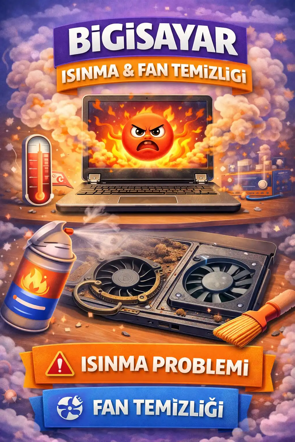 Laptop Neden Isınır? Eskişehir Bilgisayar Bakım Rehberi